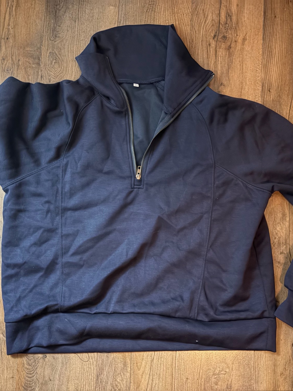 Navy Half-Zip Pullover Sweatshirt and Pants